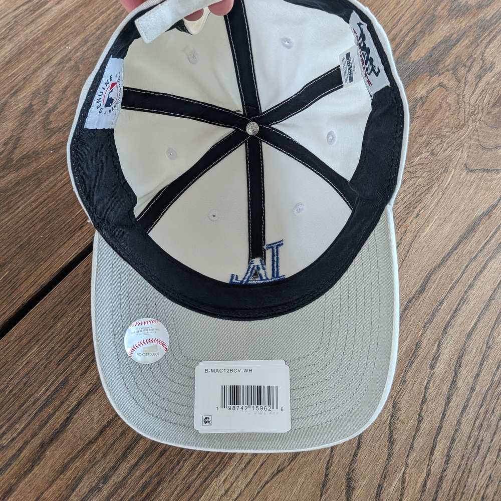 NWT LA Dodgers White OSFA Adjustable Baseball Hat Cap Blue Logo - Picture 5 of 12
